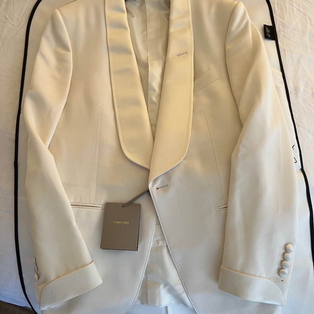 Tom Ford O’Connor Tuxedo Jacket - White